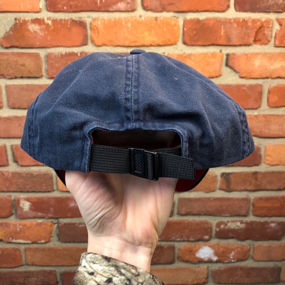 Vintage TOMMY HILFIGER denim buckle strapback hat - Picture 2 of 5